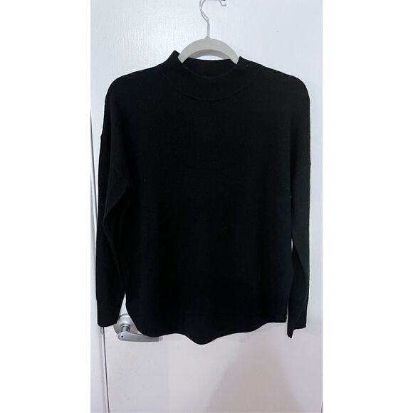 Madewell BLACK LONG SLEEVE WOOL BLEND SWEATER WOMENS SZ XS NEW WITH TAGS - Picture 2 of 10